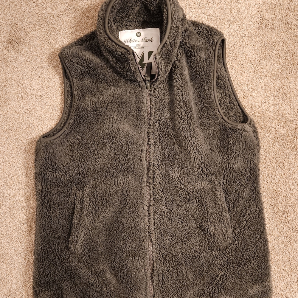 White Mark Brown Womens Fleece Vest
